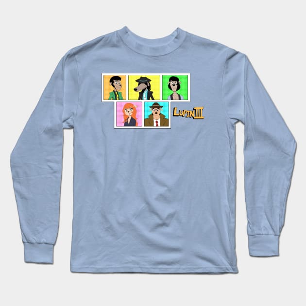 Lupin III in Ducktales Long Sleeve T-Shirt by Beck’s Randoms